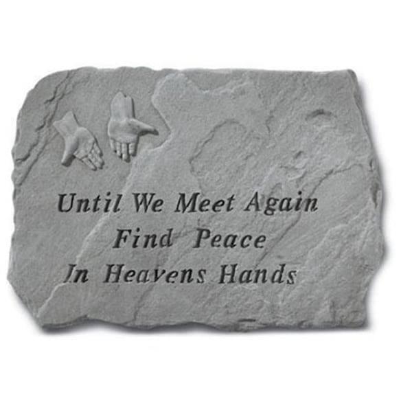 Kay Berry Inc Kay Berry- Inc. 69420 Until We Meet Again Find Peace In Heavens Hands - Memorial - 18 Inches x 13 Inches 69420 - main